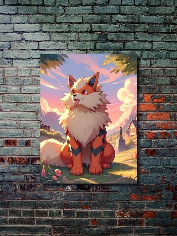 Znc Arcanine - Pokemon - Anime & Manga Posterleri, Özel Tasarım Kağıt Poster - Image 1