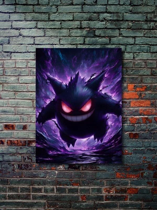 Znc Gengar - Pokemon - Anime & Manga Posterleri, Özel Tasarım Kağıt Poster - Image 1