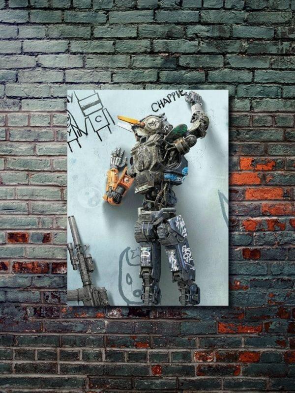 Znc Chappie - Film & Dizi Posterleri, Özel Tasarım Kağıt Poster, Duvar Sanatı - Image 1