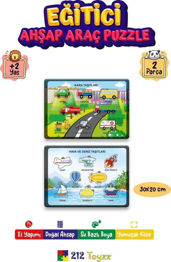 212Toyzz Tasima Aracları Çocuk Puzzle Ve Sök Tak Oyuncak - Image 1