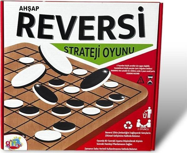 Mindarea Ahşap Reversi Zeka Akıl Ve Strateji Aile Kutu Oyunu - Image 1