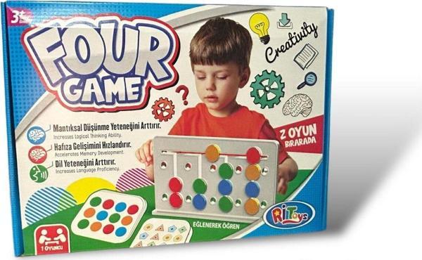 Mindarea Four Colour Four Game Zeka Akıl Strateji Görsel Algı Aile Kutu Oyunu Four Color - Image 1