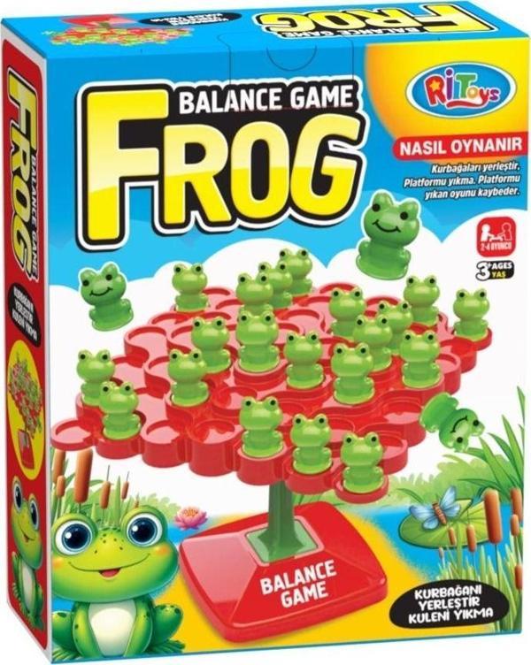 Mindarea Frog Game Balance Denge Oyunu Kurbağa Denge Akıl Zeka Strateji Aile Kutu Oyunu Oyuncak - Image 1