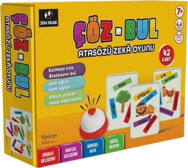 Zeka Dolabı Çöz - Bul Atasözü Zeka Oyunu ( Atasözleri - Eğitici Zeka Oyunu - Aile Kutu Oyunu - Oyuncak ) - Image 1