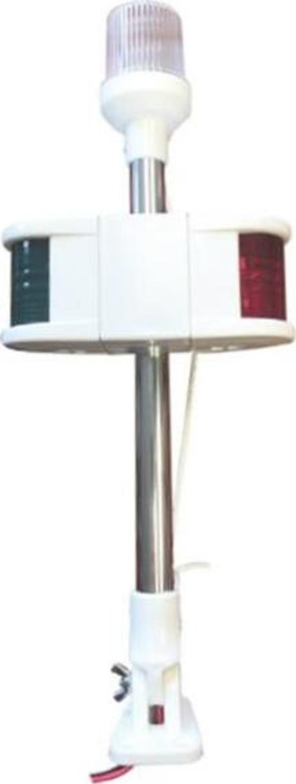 Lhr Kombine Işıklı Bayrak Direği 40 cm, 12V Ampul - Image 1
