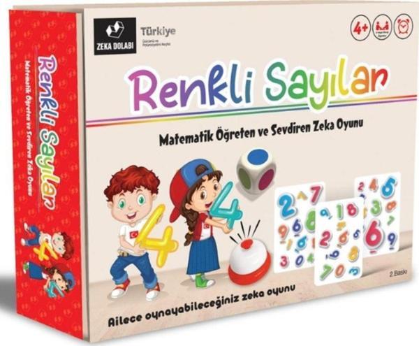 Zeka Dolabı Renkli Sayılar Matematik Öğreten Aile Kutu Oyunu (Matematik - Toplama - Çarpma - Bölme - Çıkarma ) - Image 1