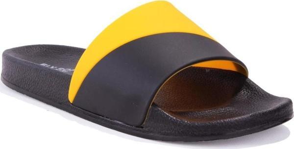 Fly Soft S263071 Siyah Sarı Günlük Ortopedik Erkek Spor Terlik - Image 1