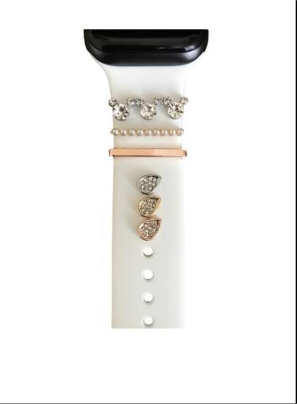 Watch Uyumlu Incili Minnie Mouse Charm Saat Kordon Aksesuar Gold Renk - Image 1
