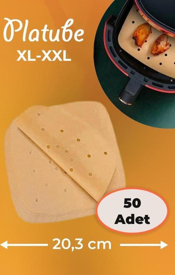 Pisirme Kagidi 50 adet Kare Delikli Airfryer Yagli Kagit Xiaomi Philips Tüm Markalara Uyumlu - Image 1