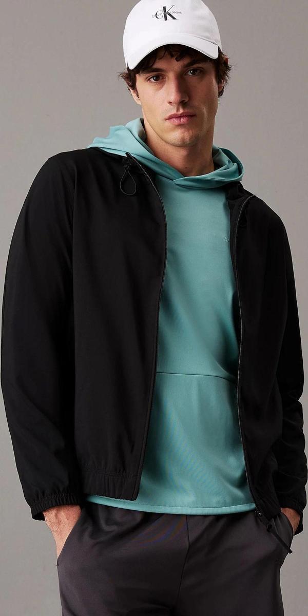Calvin Klein Erkek Siyah Rüzgarlık Ceket - Image 1