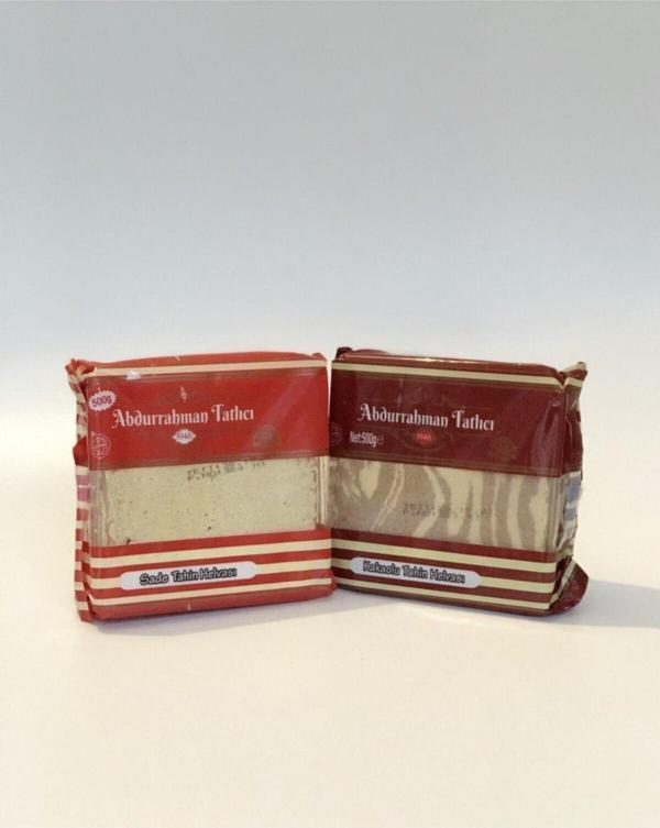 Abdurrahman Tatlıcı 300 Gr Sade Ve 300 Gr Kakaolu Helva - Image 1