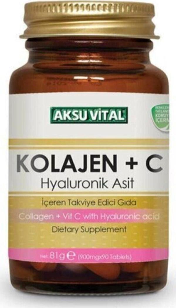 Aksu Vital Sepetse Kolajen C Vitamini C Vitaminli Kolajen 60 Tablet Daima Genç Kal - Image 1