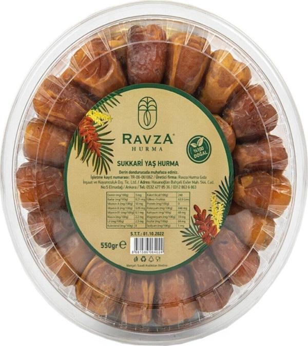 Ravza Hurma Sukkari Taze - Yaş Hurma - 500Gr. Paket Sukkari - Image 1