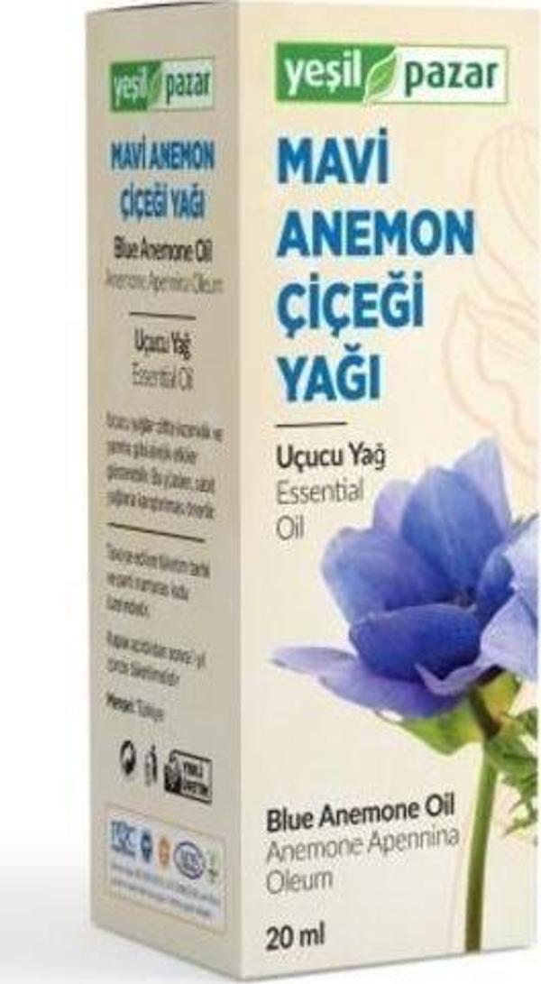Yeşil Pazar Mavi Anemon Çiçeği Yağı 20 Ml - Image 1