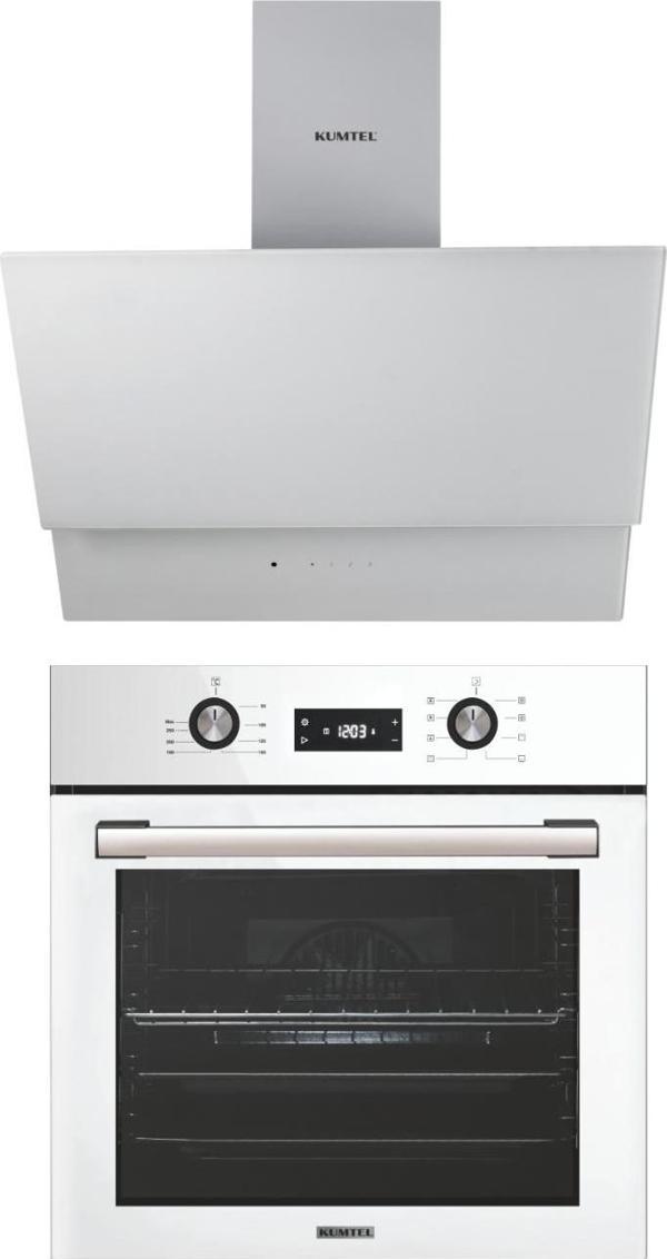 Kumtel Beyaz 2 li Set Fırın-Davlumbaz - Image 1
