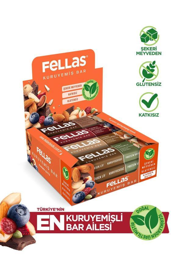 Kuruyemiş Bar Karışık Paket 30 G X 12 Adet (4 Çeşit) - Image 1