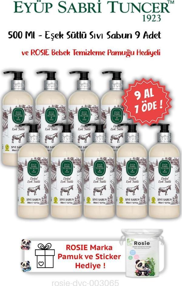9 AL 7 ÖDE Eşek Sütlü Sıvı Sabun 500 ML ve ROSIE Hediyeli - Image 1