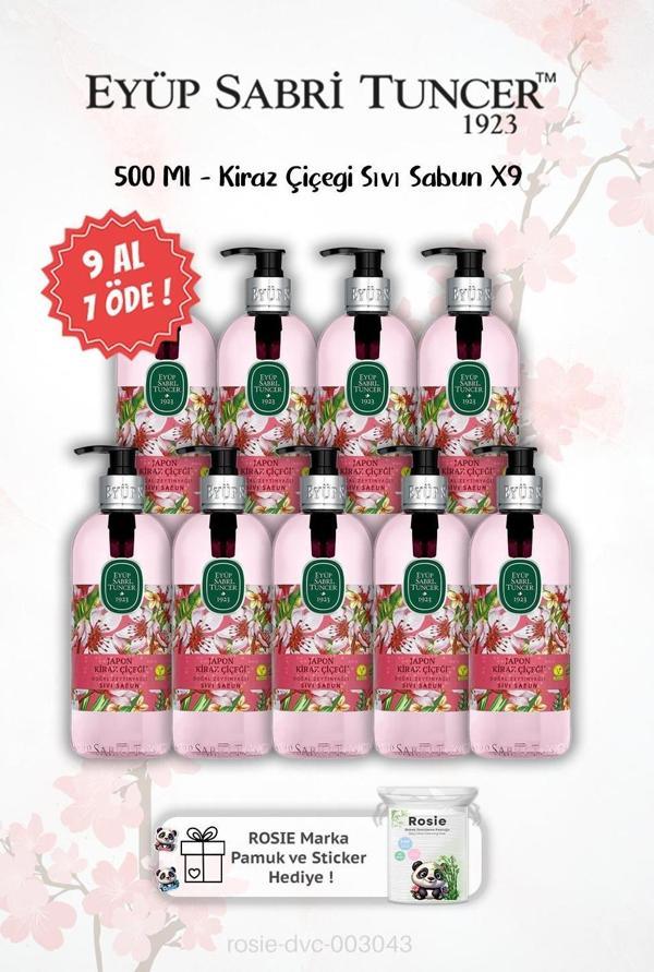 9 AL 7 ÖDE Japon Kiraz Çiçeği 500 Ml Sıvı Sabun ve ROSIE Hediyeli - Image 1