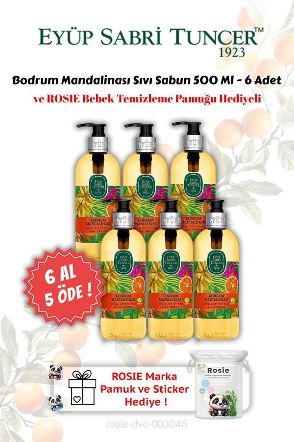 Bodrum Mandalinası Sıvı Sabun 500 ml 6 AL 5 ÖDE ve ROSIE Hediyeli - Image 1