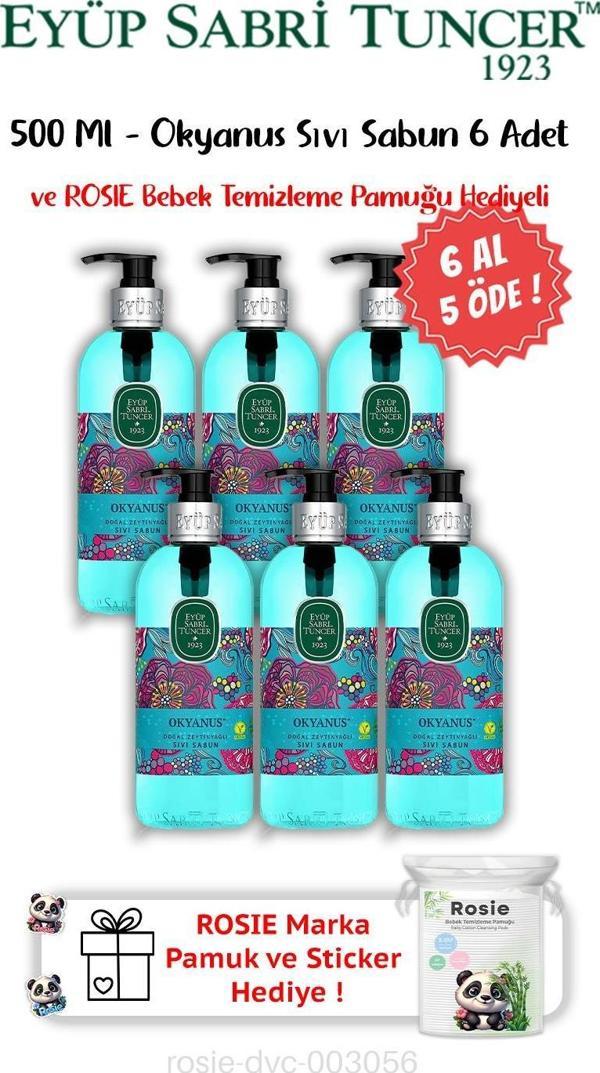 Okyanus 6 AL 5 ÖDE Sıvı Sabun 500 ML ve ROSIE Hediyeli - Image 1