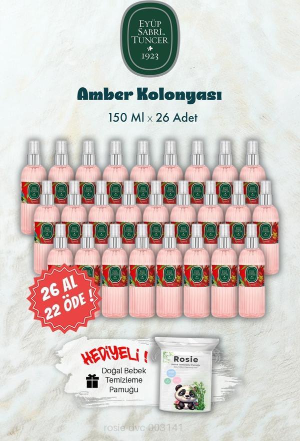 26 AL 22 ÖDE 150 ML Amber Kolonyası ve ROSIE Hediye - Image 1