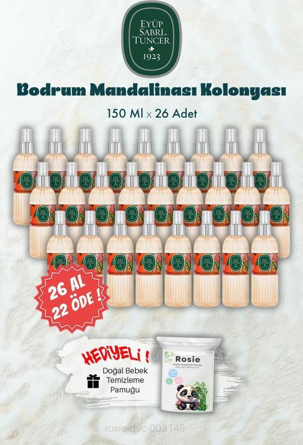 26 AL 22 ÖDE 150 ML Bodrum Mandalinası Kolonyası ve ROSIE Hediye - Image 1