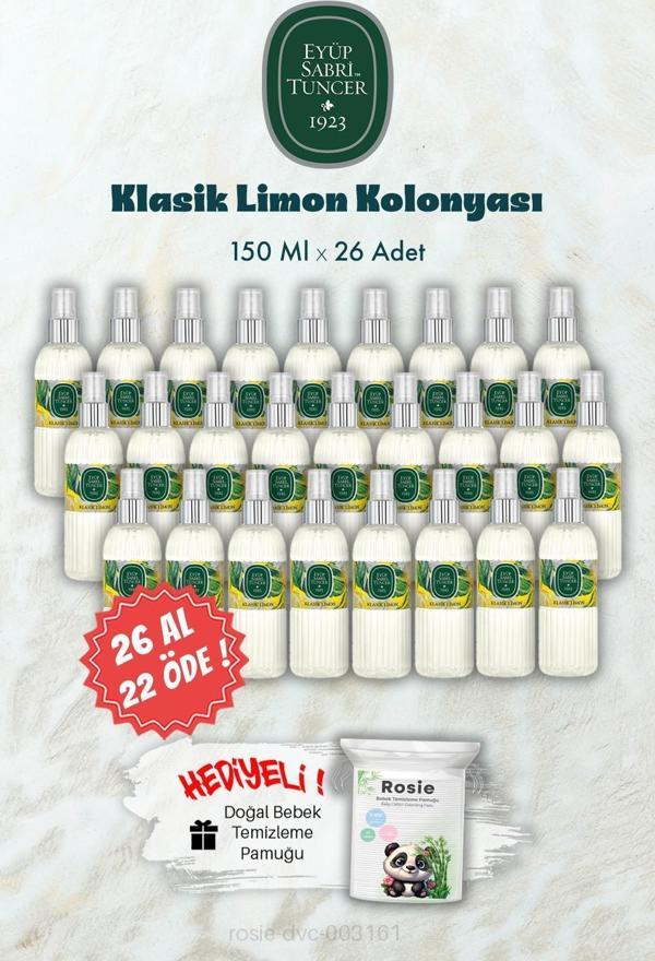 26 AL 22 ÖDE 150 ML Klasik Limon Kolonyası ve ROSIE Hediye - Image 1