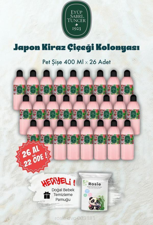 26 AL 22 ÖDE 400 ML Pet Şişe Japon Kiraz Çiçeği Kolonyası ve ROSIE Hediye - Image 1