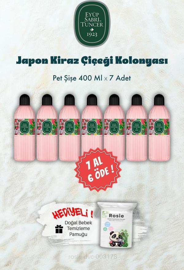 400 ML Pet Şişe Japon Kiraz Çiçeği Kolonyası 7 AL 6 ÖDE ve ROSIE Hediye - Image 1