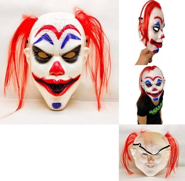 Kızıl Saçlı Joker Palyaço Maskesi TdrTR - Image 1