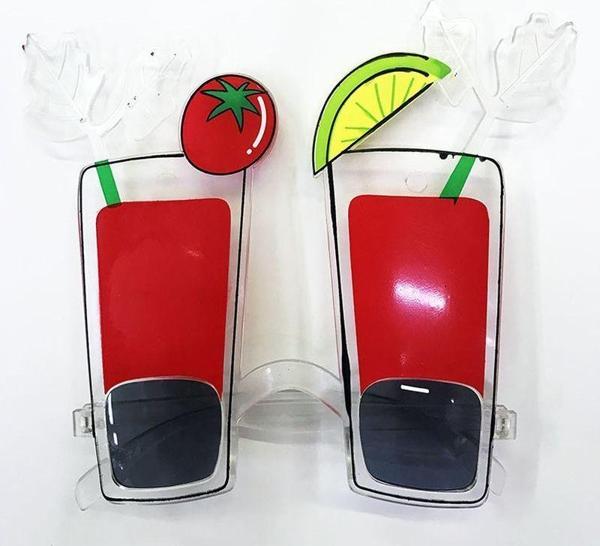 Kırmızı Renk Uzun Kadeh Tekila Şekilli Yılbaşı Parti Gözlüğü TdrTR - Image 1