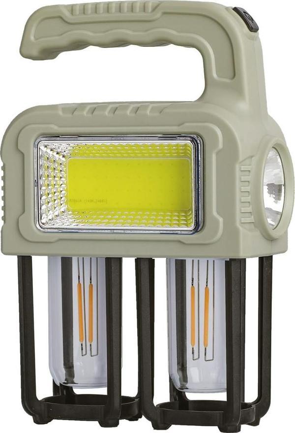 3W USB Solar Şarjlı El Feneri PT-6219 - Image 1
