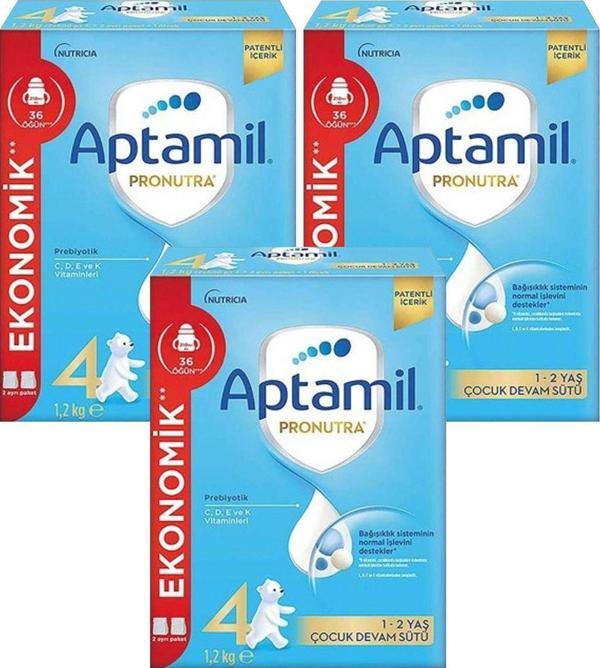 Aptamil 4 Pronutra Devam Sütü 1200 G X 3 Adet - Image 1