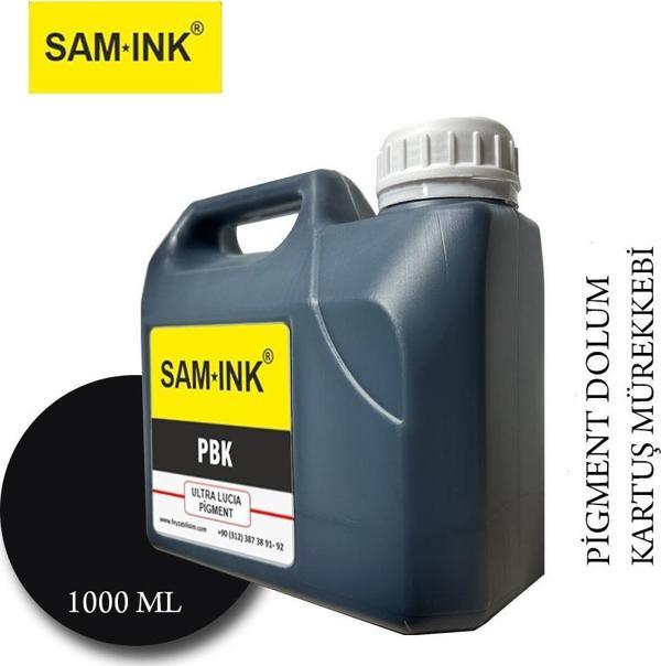 Feyink® Samink Canon Lucia TM-TX Serisi Plotter Pigment Kartuş Dolum Mürekkebi PFI-310 PFI-710 BK (Photo Black) -1000ml- - Image 1