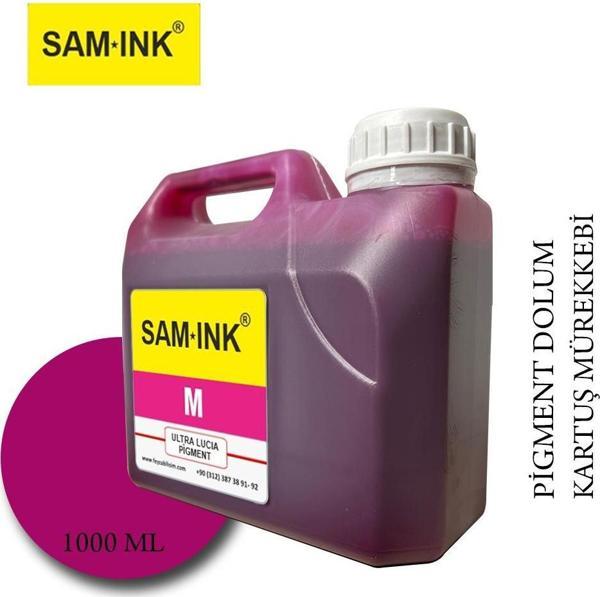 Feyink® Samink Canon Lucia TM-TX Serisi Plotter Pigment Kartuş Dolum Mürekkebi PFI-310 PFI-710 M (Magenta) -1000ml- - Image 1