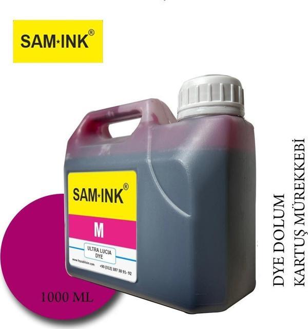 Feyink® Samink Canon Pro Serisi Plotter DYE Kartuş Dolum Mürekkebi PFI-1300 PFI-1700 M (Magenta) -1000ml- - Image 1