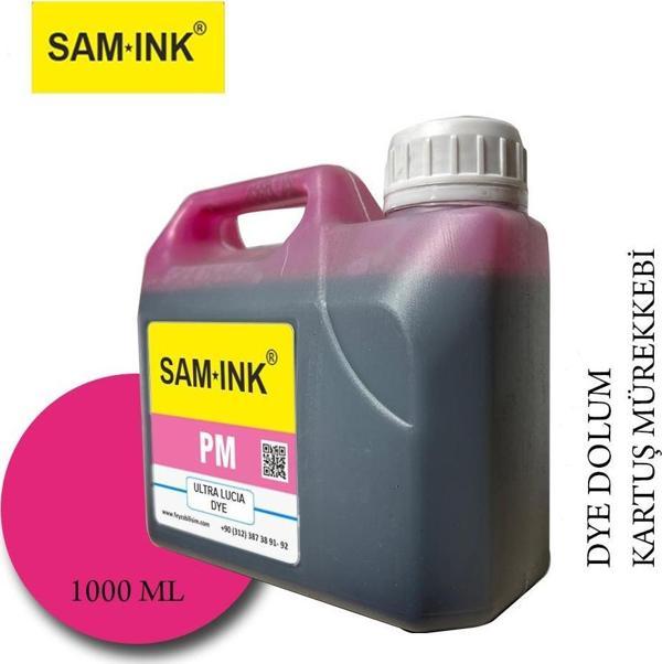 Feyink® Samink Canon Pro Serisi Plotter DYE Kartuş Dolum Mürekkebi PFI-1300 PFI-1700 PM (Photo Magenta) -1000ml- - Image 1