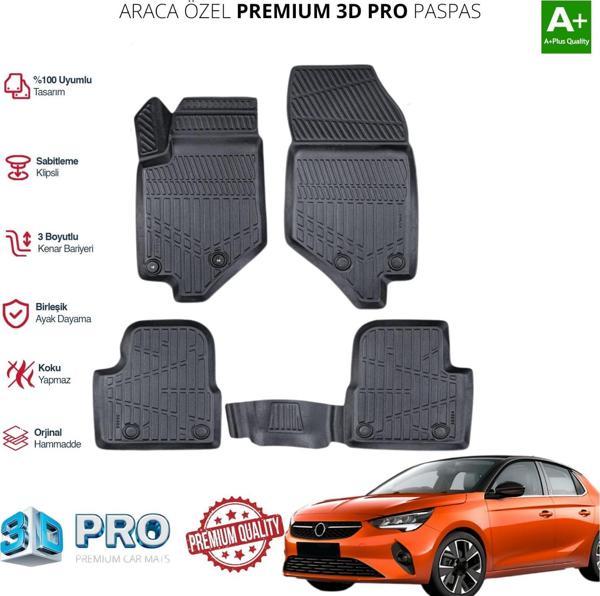 CORSA F ARACA ÖZEL 3D PASPAS 2019 2020 2021 2022 2023 2024 - Image 1