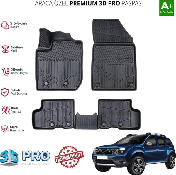 DUSTER ARACA ÖZEL 3D PASPAS 2018 2019 2020 2021 2022 - Image 1