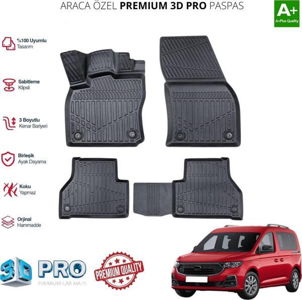 FORD CONNECT ARACA ÖZEL 3D PASPAS 2023 2024 2025 2026 - Image 1