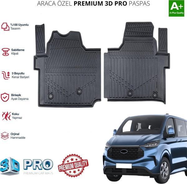 FORD CUSTOM ARACA ÖZEL 3D PASPAS 2024 2025 2026 - Image 1