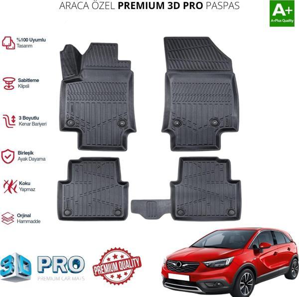 OPEL CROSSLAND X ARACA ÖZEL 3D PASPAS 2017 2018 2019 2020 2021 2022 - Image 1