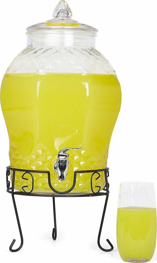 Cam Şerbetlik Musluklu 10 Litre - Image 1