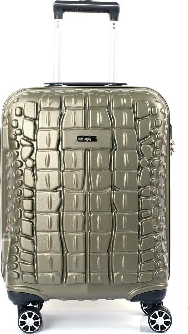 Ççs 5201 Crocodıle Abs Orta Boy Valiz Haki - Image 1