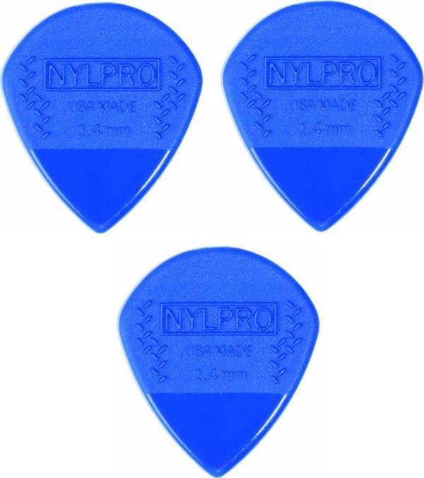 3NPR7 Mavi Kaymaz Gitar Penası 3 Adet Pena STD NYLPRO 1.4 MM - Image 1