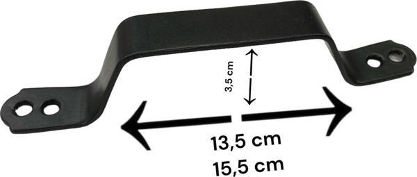 Ennalbur Demir Doğrama Kulp Siyah Kaplama - Image 1