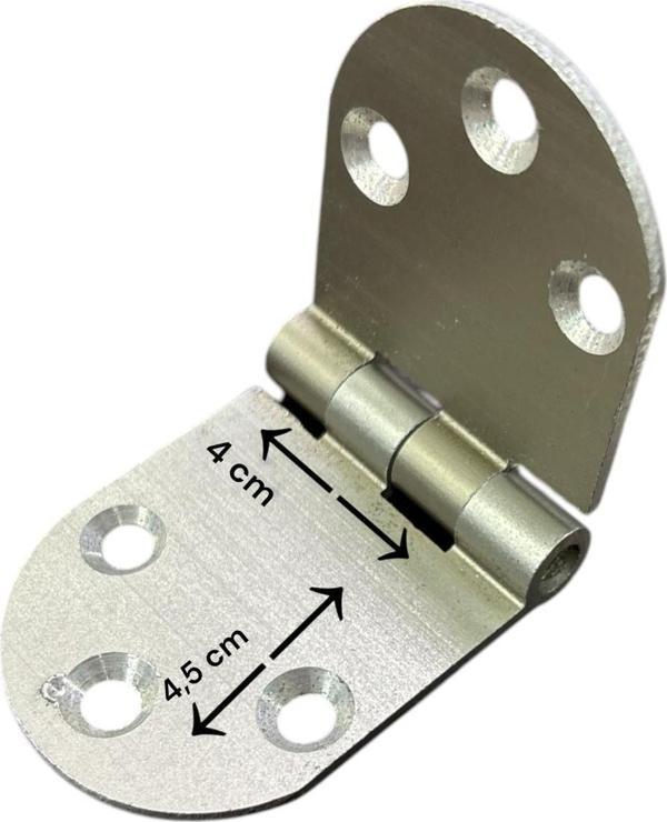 Ennalbur Yüksel Oval Alüminyum Kasa Menteşesi 4 cm - Image 1
