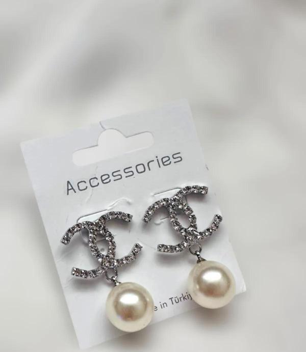 İncili Taşlı Chan Küpe - Image 1