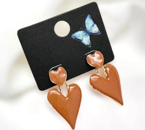 KALP MİNELİ  KÜPE - Image 1