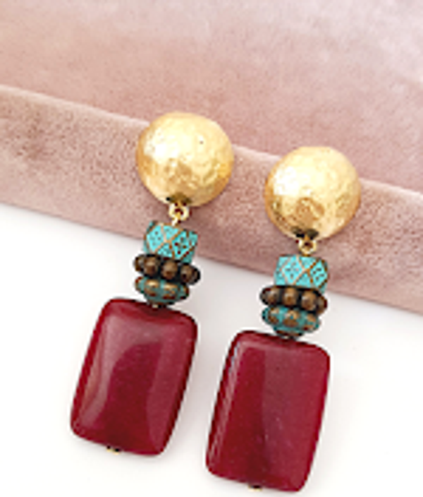 DOĞALTAŞ TASARIM KÜPE BORDO - Image 1
